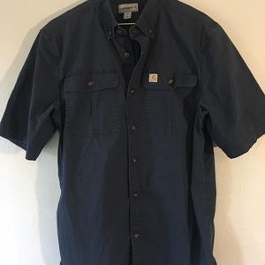 Carhartt men’s size M button down shirt blue